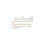 EMUCA ΣΟΥΣΤΑΚΙ PUSH LATCH ΛΑΣΤΙΧΟ ΧΩΝΕΥΤΟ 80mm ΓΡΑΦΙΤΗ DIMENSIONS