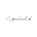 EMUCA ΣΟΥΣΤΑΚΙ PUSH LATCH ΛΑΣΤΙΧΟ ΧΩΝΕΥΤΟ 80mm ΓΡΑΦΙΤΗ INSTALL