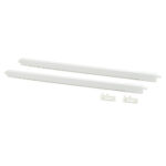 Set of gallery rails for kitchen and bathroom drawers