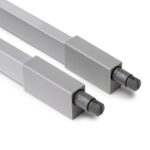 Set of gallery rails for kitchen and bathroom drawers