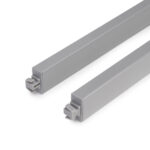 Set of gallery rails for kitchen and bathroom drawers