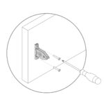 Kit of front clip for drawer