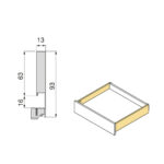 Protone metal sides height 93 mm