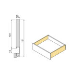 Protone 30 kg exterior drawer h 131mm